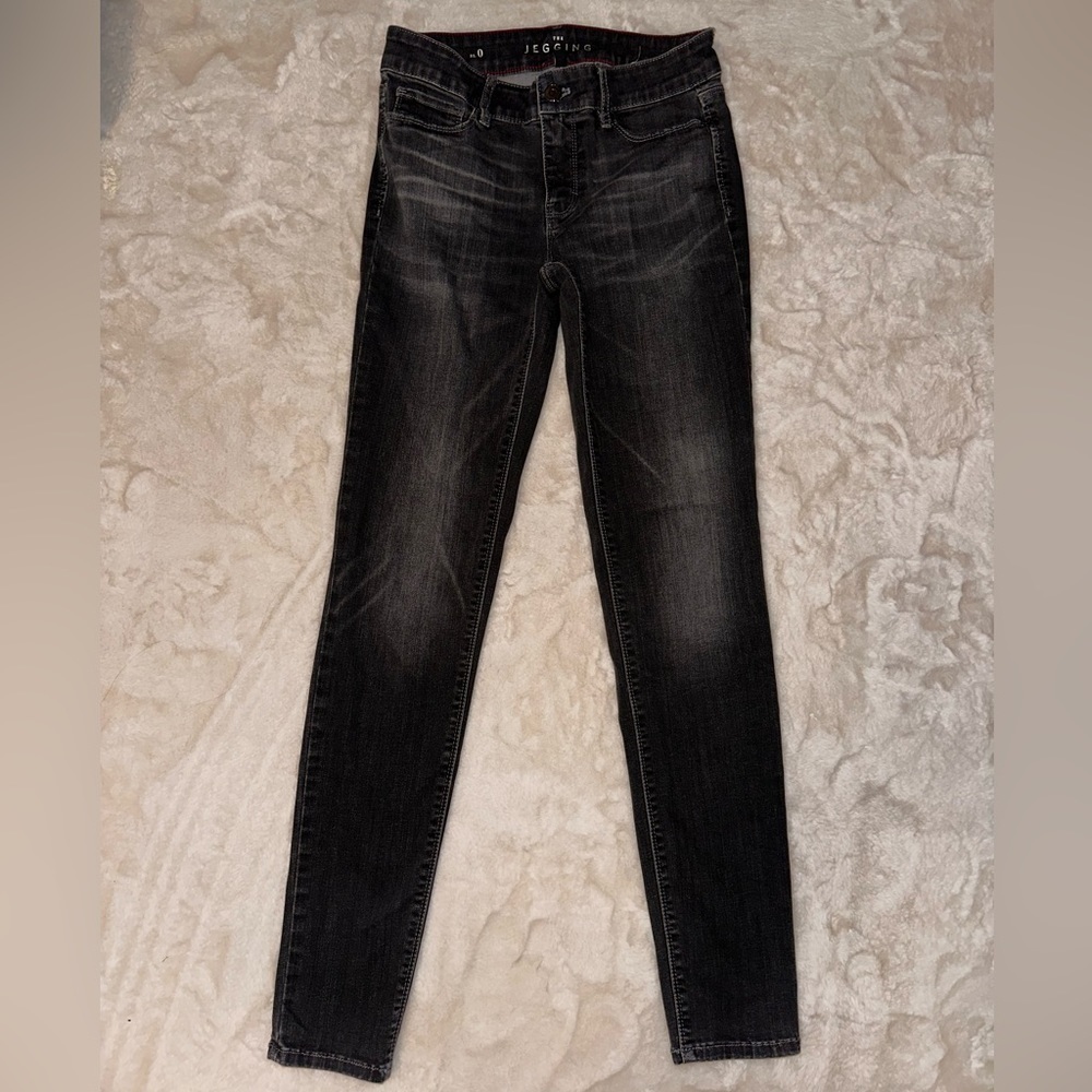White House Black Market Jeggings Black Gray Size 0 - Picture 2 of 6